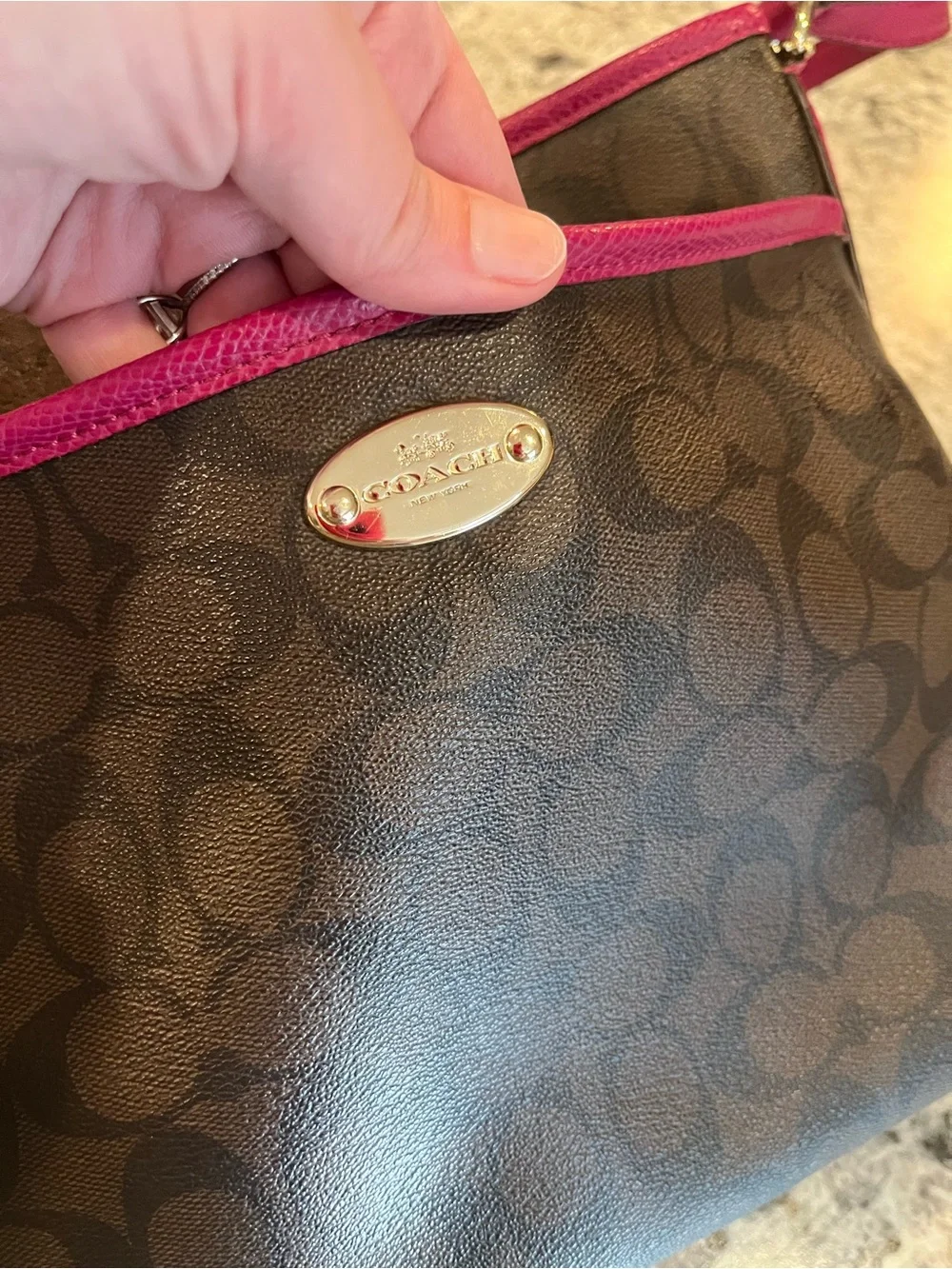 Coach Signature File Crossbody Bag